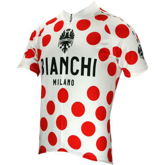 Bianchi-Milano Pride Red Polka Dot SS Jersey KOM - (4150) SALE