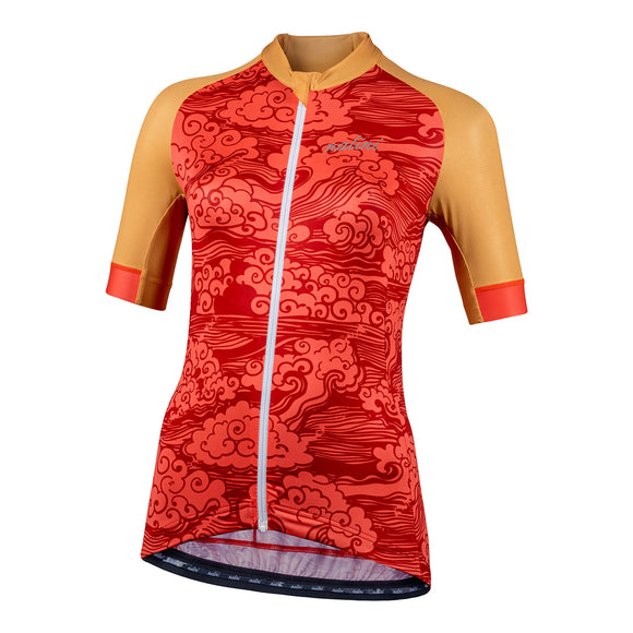 Nalini BAS Beijing 2008 Women's Cycling Jersey - Red/Orange SALE