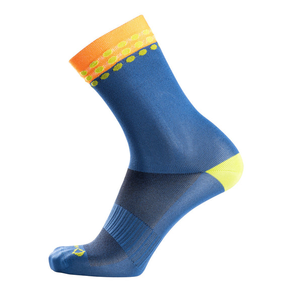 Nalini Color Cycling Socks - Blue/Orange (4250) | H23