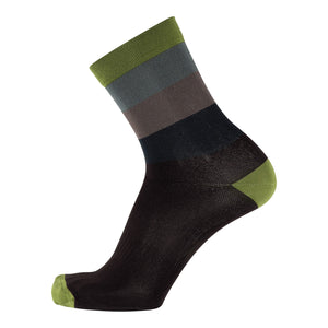 Nalini MOINES H19 Cycling Socks - Olive/Papaya/Grey/Black