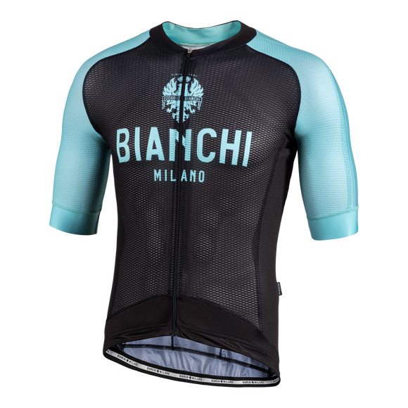 Bianchi Milano Valconca Celeste/Black SS Jersey