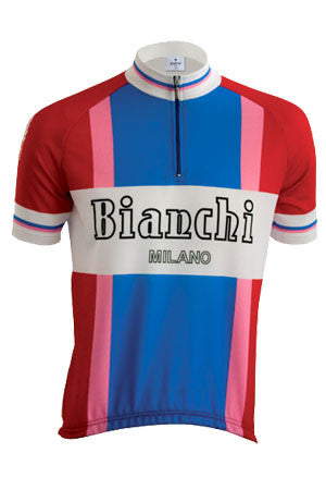 Bianchi-Milano Popun Blue SS Cycling Jersey - Sale